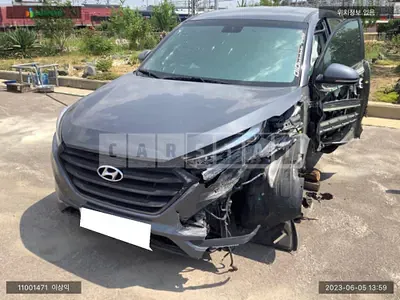 Photo 1 of 11: 2015 Hyundai Tucson, VIN KMHJ381ABGU015532 — Korean insurance auction