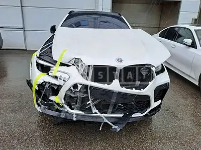 Photo 1 of 30: 2022 BMW X6 M Competition, VIN WBSCY0102N9M72474 — Korean insurance auction