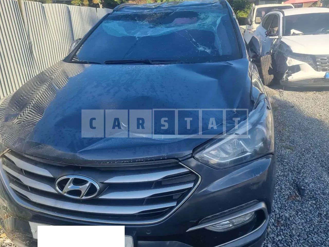 Photo 2 of 13: 2017 Hyundai Santa Fe, VIN KMHSW81UBJU816521 — Korean insurance auction