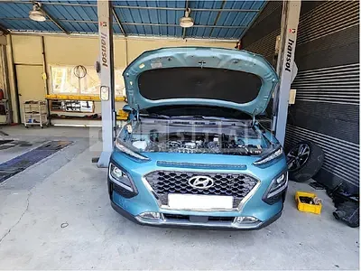 Photo 1 of 15: 2018 Hyundai Kona, VIN KMHK5816GJU000561 — Korean insurance auction