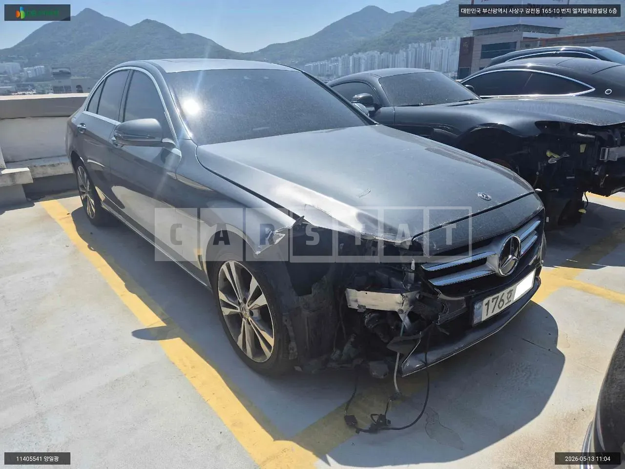 Photo 2 of 13: 2021 Mercedes-Benz C220d 4Matic, VIN W1KWF1FB0LR582517 — Korean insurance auction