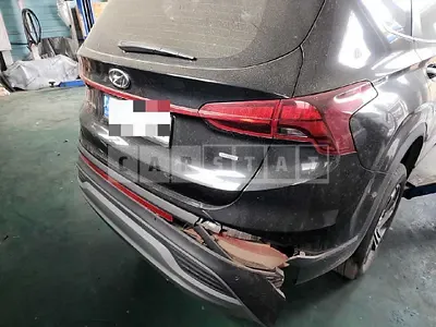 Photo 1 of 9: 2021 Hyundai Santa Fe 2.2 (4WD), VIN KMHS381HHMU389829 — Korean insurance auction