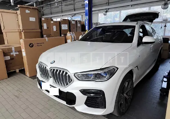 Photo 2 of 14: 2022 BMW X6 xDrive 40i, VIN WBACY6107N9L34355 — Korean insurance auction