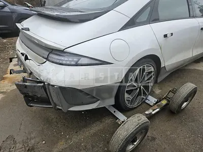 Photo 1 of 15: 2022 Hyundai IONIQ 6, VIN KMHM541CPPA003287 — Korean insurance auction