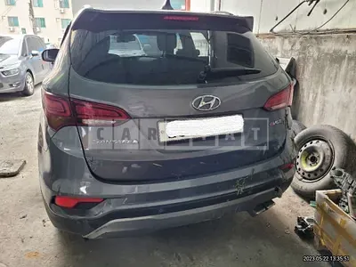 Photo 1 of 4: 2016 Hyundai Santa Fe, VIN KMHSW81UBGU631601 — Korean insurance auction