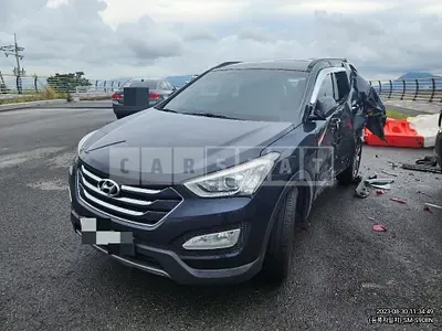 Photo 1 of 6: 2014 Hyundai Santa Fe, VIN KMHSW81UBFU416501 — Korean insurance auction