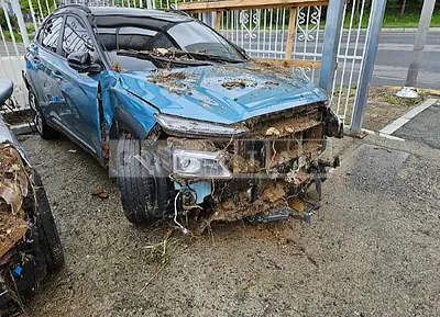 Photo 1 of 23: 2019 Hyundai Kona 1.6, VIN KMHK7815GKU291067 — Korean insurance auction