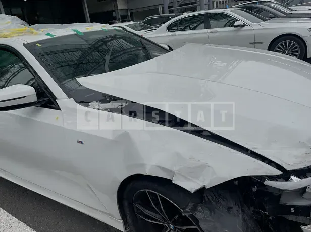 Photo 2 of 9: 2019 BMW 330i M Sport Package, VIN WBA5R3101KFH26994 — Korean insurance auction