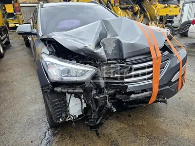 Photo 1 of 22: 2015 Hyundai Santa Fe, VIN KMHSW81UBFU516292 — Korean insurance auction