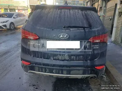 Photo 1 of 13: 2015 Hyundai Santa Fe, VIN KMHSW81XDFU439728 — Korean insurance auction