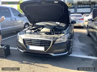 Photo 1 of 6: 2018 Genesis G80, VIN KMHGM41DDJU269048 — Korean insurance auction