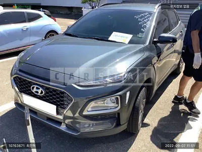 Photo 1 of 8: 2019 Hyundai Kona Hybrid, VIN KMHK381EGLU020698 — Korean insurance auction