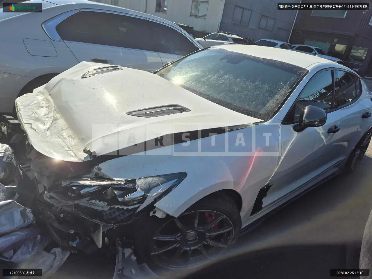 Photo 2 of 11: 2018 Kia Stinger, VIN KNAE751CBKS041342 — Korean insurance auction