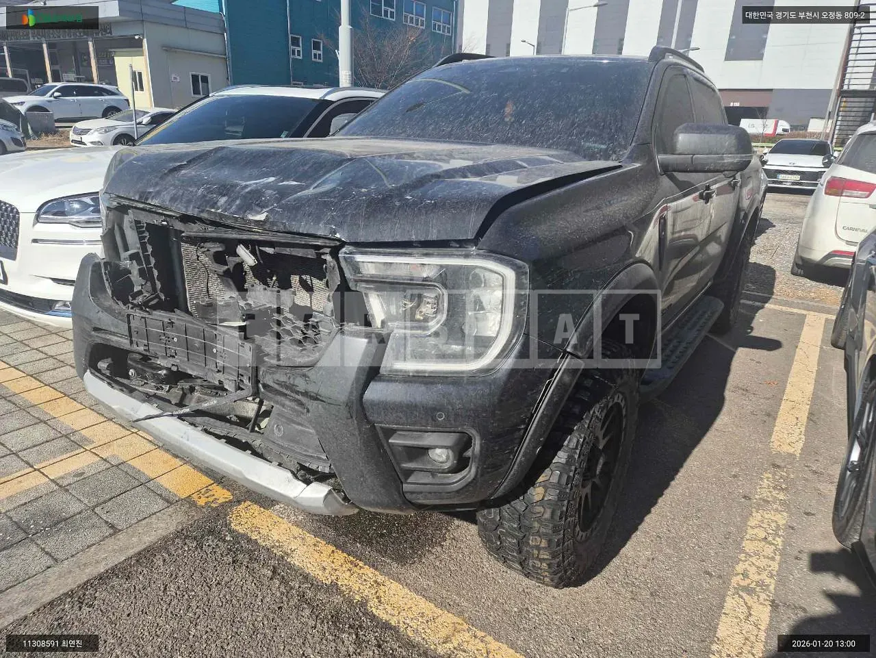 Photo 2 of 6: 2023 Ford Ranger Wildtrack, VIN 6FPPXXMJ2PPL50066 — Korean insurance auction