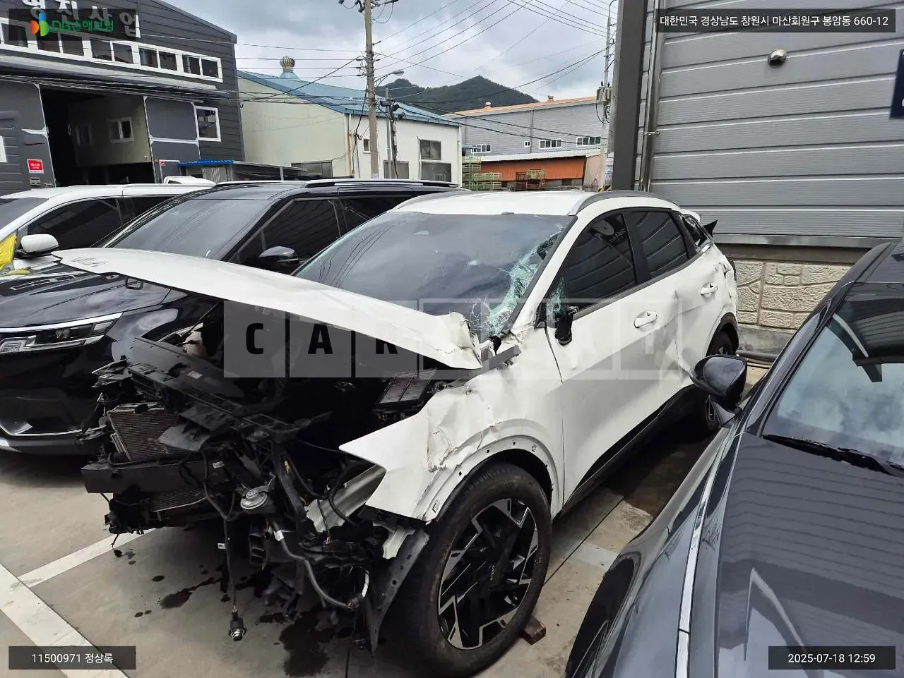 Photo 2 of 18: 2021 Kia Sportage, VIN KNAPU81BGNK002644 — Korean insurance auction