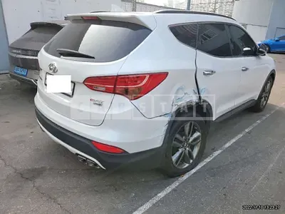 Photo 1 of 5: 2015 Hyundai Santa Fe, VIN KMHSW81UBFU315658 — Korean insurance auction