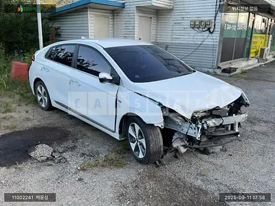 Photo 1 of 9: 2017 Hyundai IONIQ Electric, VIN KMHC051HFJU015220 — Korean insurance auction
