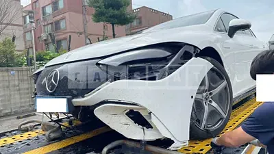 Photo 1 of 50: 2023 Mercedes-Benz EQE350 4Matic, VIN W1KEG1CB5PF021265 — Korean insurance auction