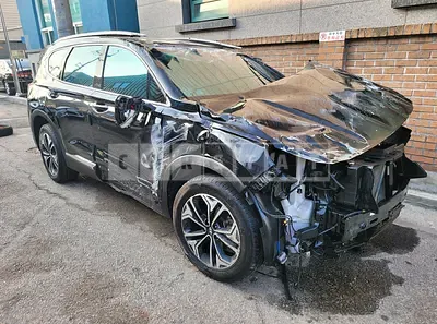 Photo 1 of 31: 2019 Hyundai Santa Fe, VIN KMHS381CDKU052076 — Korean insurance auction
