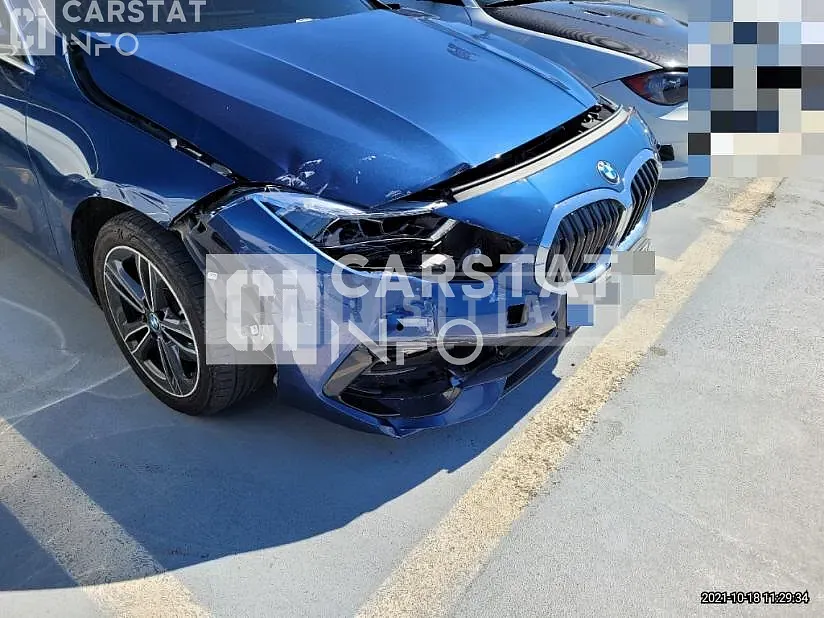 Photo 2 of 26: 2021 BMW 118d, VIN WBA7M9108M7H90957 — Korean insurance auction
