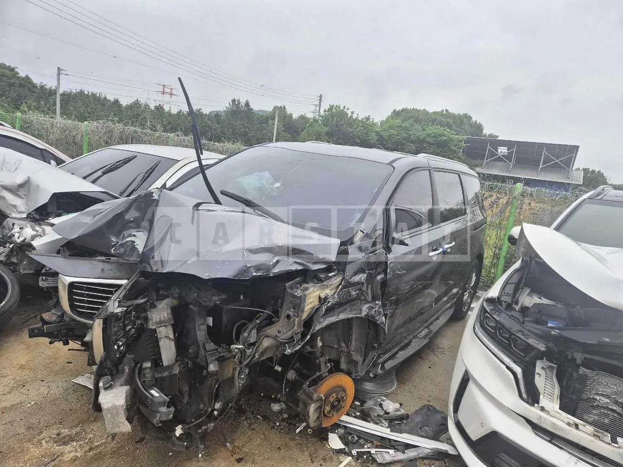 Photo 2 of 25: 2015 Kia Carnival, VIN KNAMC81ABGS160762 — Korean insurance auction