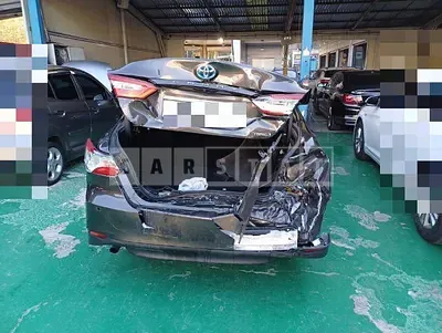 Photo 1 of 38: 2019 Toyota Camry Hybrid, VIN JTNB21HKXK3027623 — Korean insurance auction