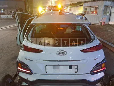 Photo 1 of 16: 2018 Hyundai Kona 1.6, VIN KMHK4815GJU171127 — Korean insurance auction