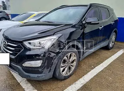 Photo 1 of 12: 2015 Hyundai Santa Fe, VIN KMHSW81XDFU339082 — Korean insurance auction