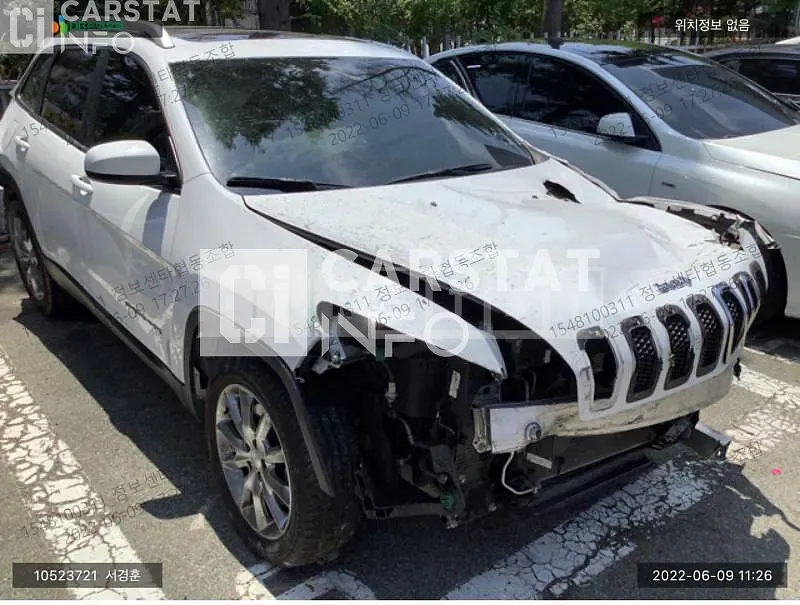 Photo 2 of 7: 2017 Jeep Cherokee, VIN 1C4PJMCB7JD500103 — Korean insurance auction