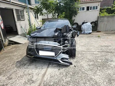 Photo 1 of 26: 2019 Hyundai Genesis G80, VIN KMHGL41DBKU333995 — Korean insurance auction
