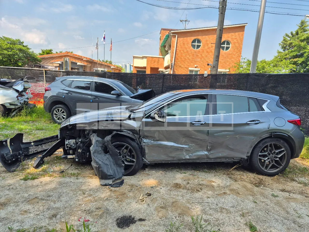 Photo 2 of 26: 2018 Infiniti Nissan Q30, VIN SJKCH53E1JA061117 — Korean insurance auction