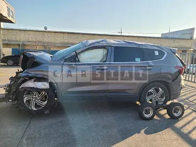 Photo 1 of 13: 2021 Hyundai Santa Fe, VIN KMHS281HHMU378653 — Korean insurance auction