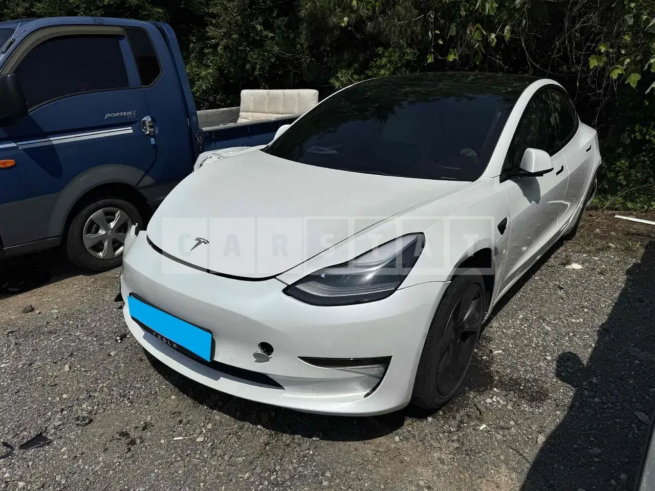 Photo 2 of 18: 2022 Tesla Model 3 Long Range, VIN 5YJ3E1EBXNF151306 — Korean insurance auction