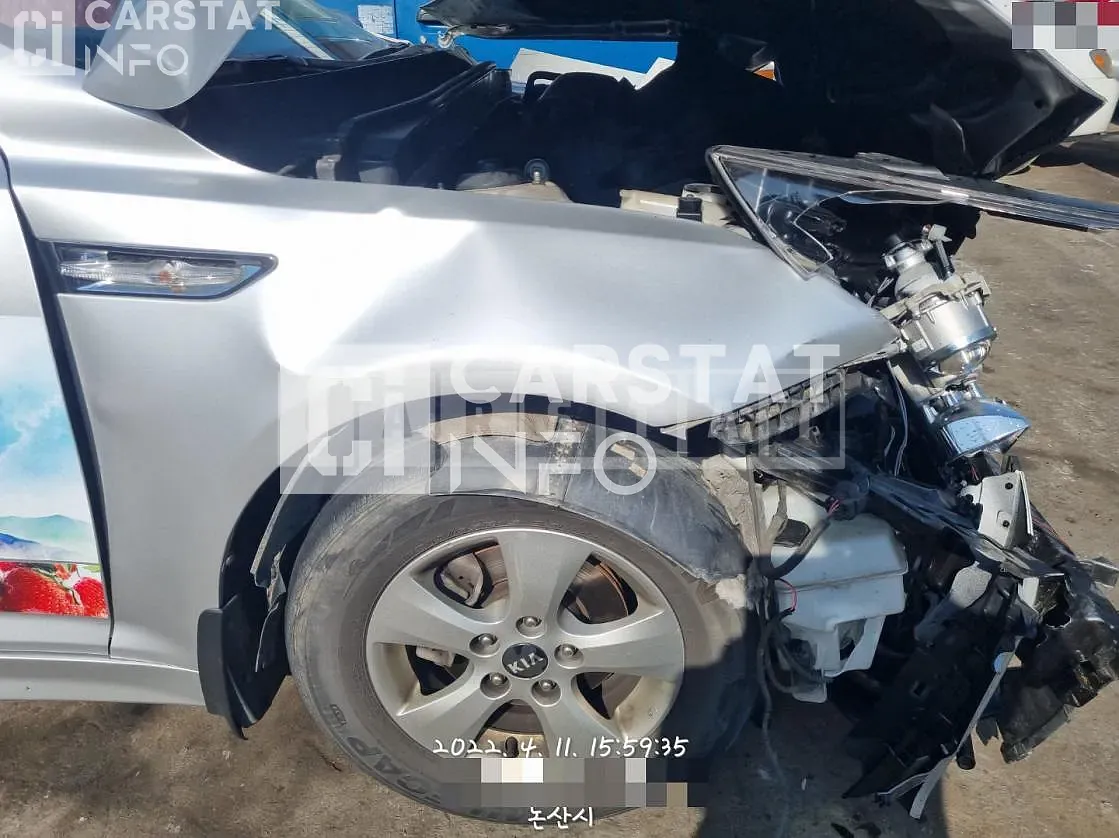 Photo 2 of 18: 2015 Kia K5 2.0 LPI, VIN KNAGN418BFA573475 — Korean insurance auction