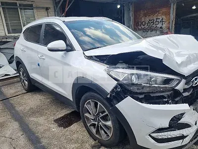 Photo 1 of 50: 2018 Hyundai Tucson, VIN KMHJ381ABJU686484 — Korean insurance auction