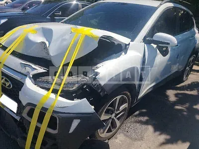Photo 1 of 7: 2018 Hyundai Kona, VIN KMHK4815GJU143562 — Korean insurance auction