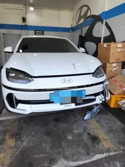 Photo 1 of 45: 2022 Hyundai IONIQ 6 Long Range, VIN KMHM541AFPA005095 — Korean insurance auction