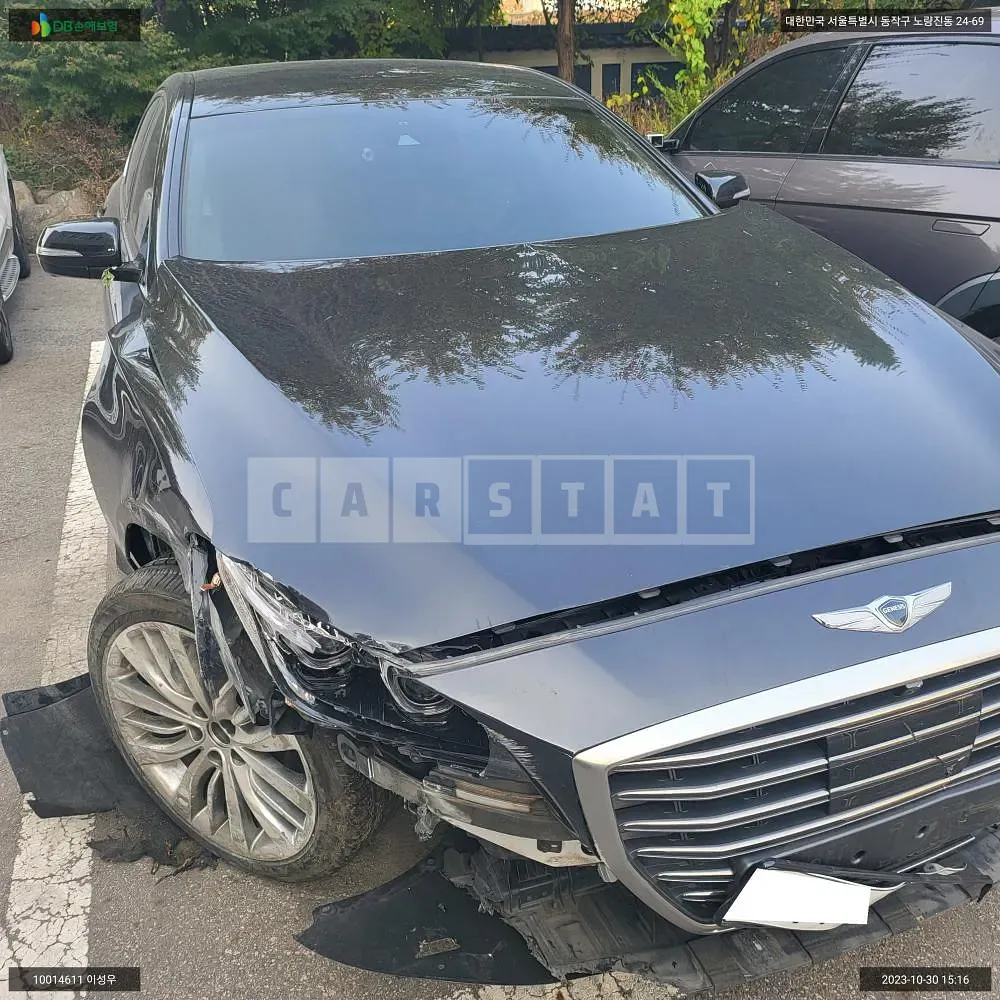 Photo 2 of 14: 2018 Hyundai Genesis /G80, VIN KMHGN41DDJU284753 — Korean insurance auction