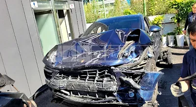 Photo 1 of 14: 2017 Porsche Macan S, VIN WP1AD2955HLB70589 — Korean insurance auction