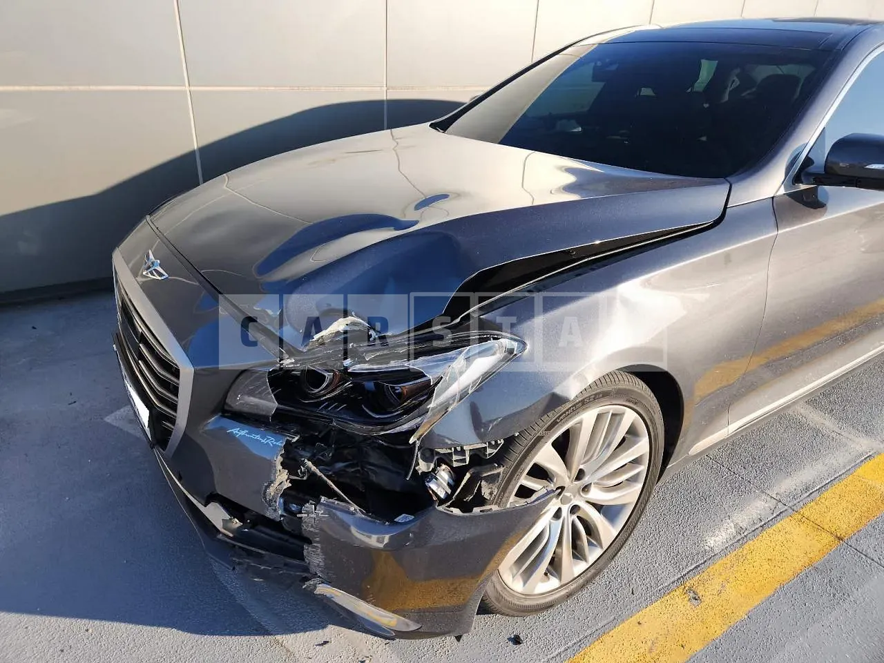 Photo 2 of 21: 2016 Hyundai Genesis /G80, VIN KMHGM41DDHU189486 — Korean insurance auction