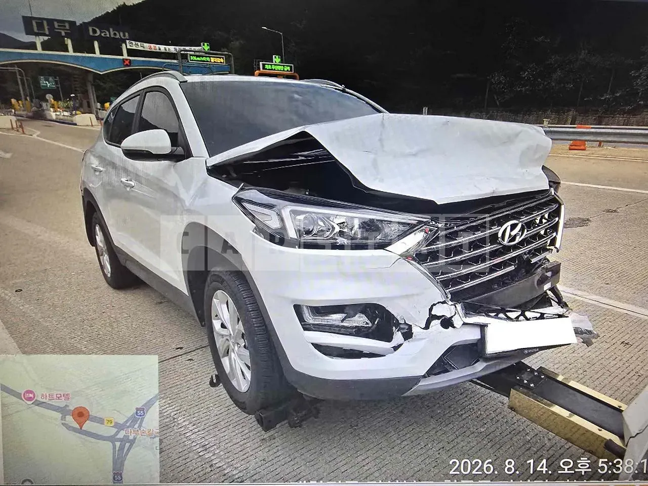 Photo 2 of 22: 2020 Hyundai Tucson, VIN KMHJ3812GLU306977 — Korean insurance auction
