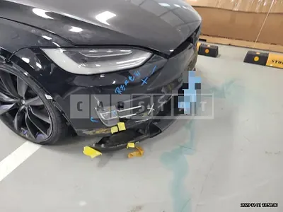 Photo 1 of 29: 2020 Tesla Model X Long Range, VIN 5YJXCAE24LF286950 — Korean insurance auction