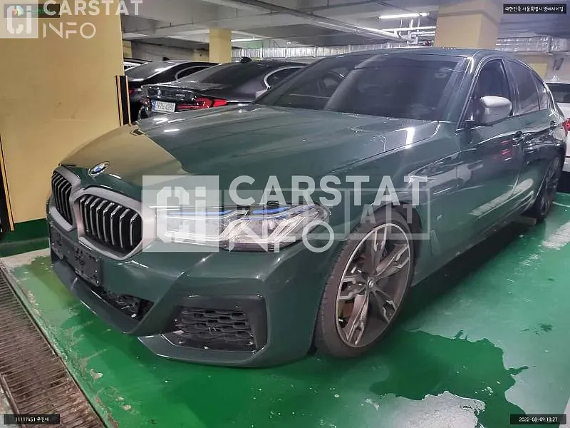 Photo 2 of 10: 2021 BMW M550i xDrive, VIN WBA11BK00MCF83913 — Korean insurance auction