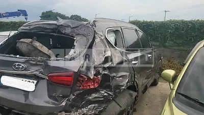 Photo 1 of 50: 2019 Hyundai Santa Fe, VIN KMHS381BBKU182504 — Korean insurance auction