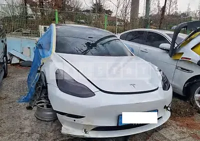 Photo 1 of 50: 2022 Tesla Model 3 Long Range, VIN 5YJ3E1EB1NF150223 — Korean insurance auction