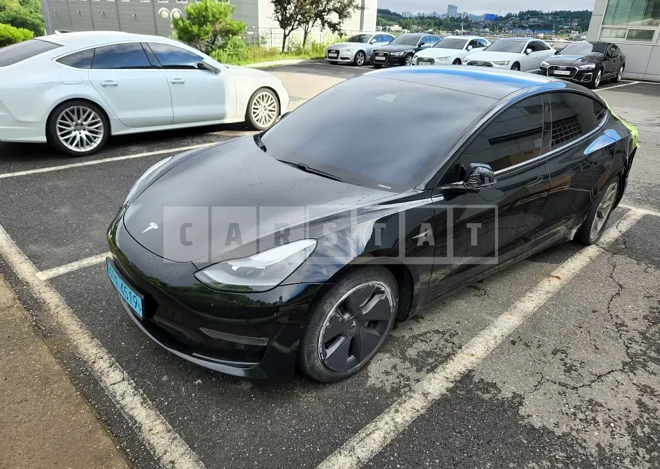 Photo 2 of 5: 2021 Tesla Model 3 Long Range, VIN 5YJ3E1EBXMF947150 — Korean insurance auction