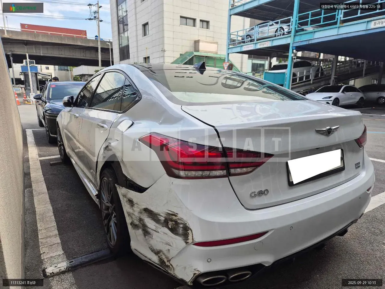 Photo 2 of 13: 2018 Hyundai Genesis G80 3.3 (2019), VIN KMHGM41DDKU305885 — Korean insurance auction