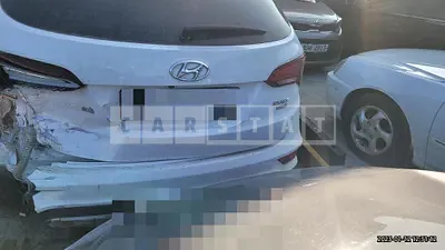 Photo 1 of 18: 2016 Hyundai Santa Fe 2.2 (4WD), VIN KMHSW81XDGU627309 — Korean insurance auction