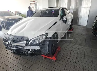 Photo 1 of 8: 2021 Mercedes-Benz C 200, VIN W1KWF8AB5MR641160 — Korean insurance auction