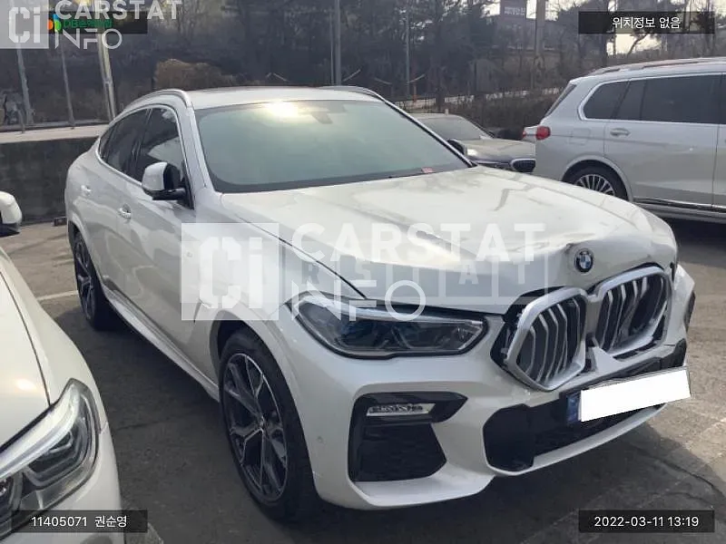 Photo 2 of 8: 2021 BMW X6, VIN WBACY6108M9F17197 — Korean insurance auction